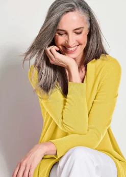 Kuschelweiche Kaschmir-Strickjacke