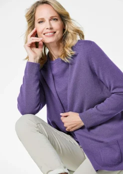 Kuschelweiche Kaschmir-Strickjacke