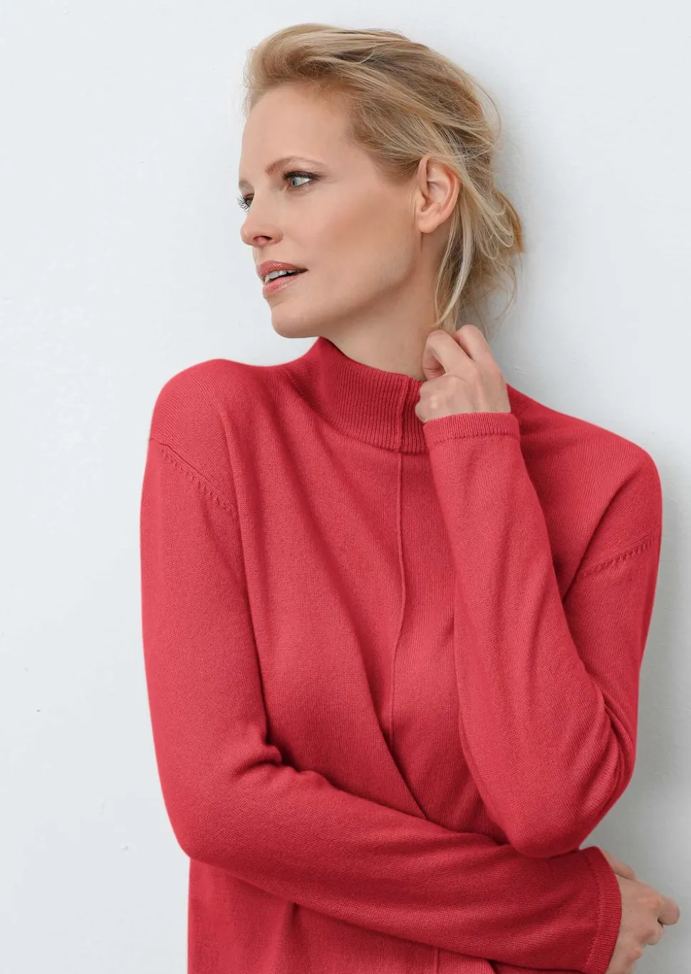 Kuschelweicher Kaschmirpullover mit Kragen