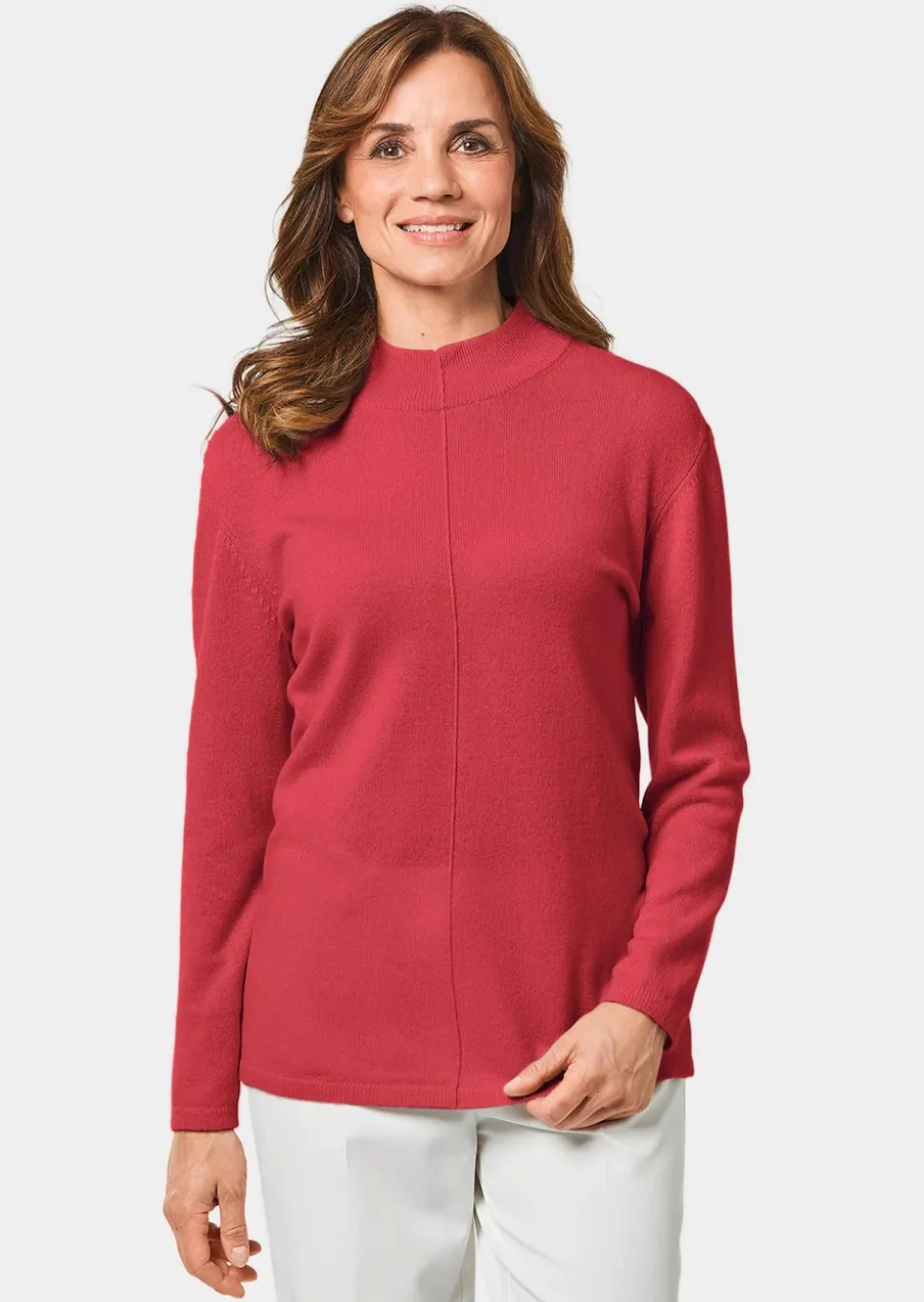 Kuschelweicher Kaschmirpullover mit Kragen