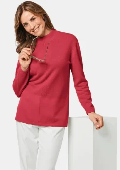 Kuschelweicher Kaschmirpullover mit Kragen