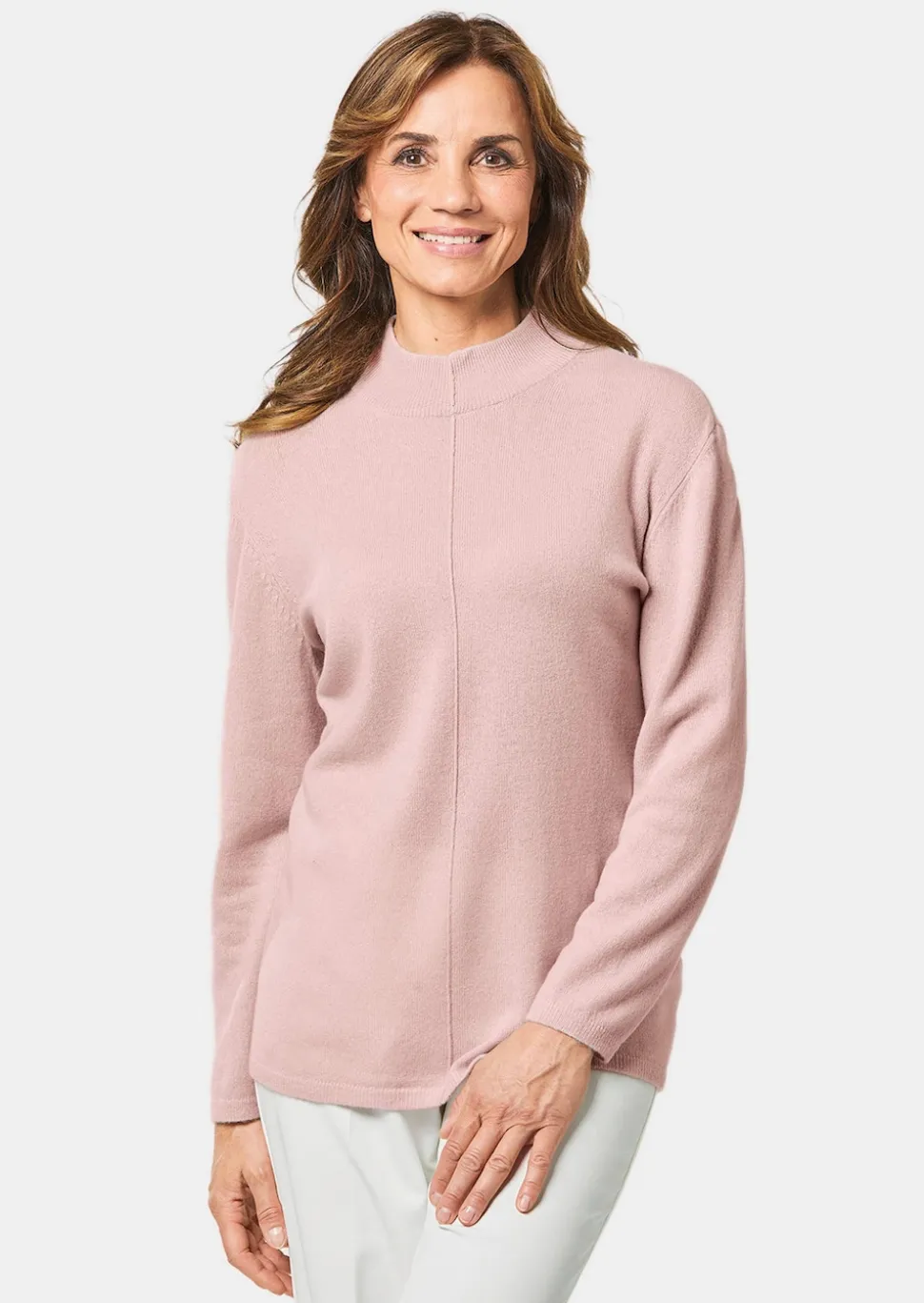 Kuschelweicher Kaschmirpullover mit Kragen