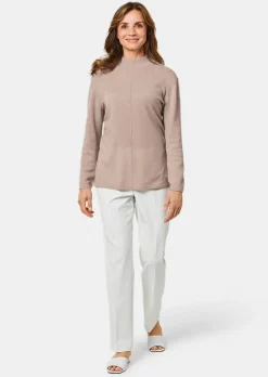 Kuschelweicher Kaschmirpullover mit Kragen