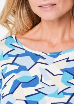 Langarmshirt mit auffälligem Muster