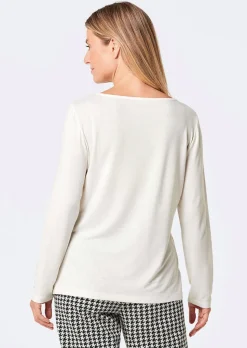Langarmshirt mit Glitzer-Druck