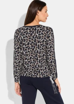 Langarmshirt mit Leo Print