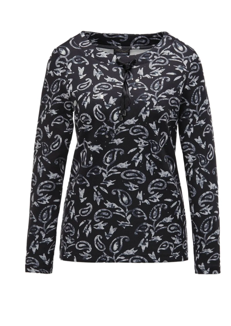Langarmshirt mit Metallic-Druck