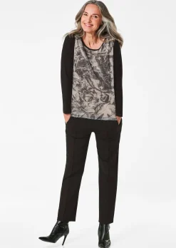 Langarmshirt mit Pailletten