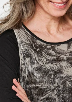 Langarmshirt mit Pailletten