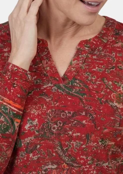 Langarmshirt mit Paisleymuster