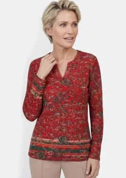 Langarmshirt mit Paisleymuster