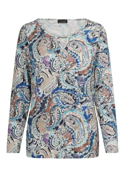 Langarmshirt mit Paisley Muster