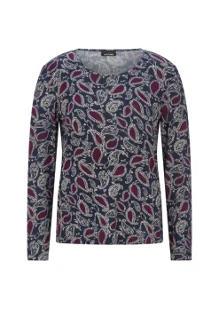 Langarmshirt mit Paisley-Muster