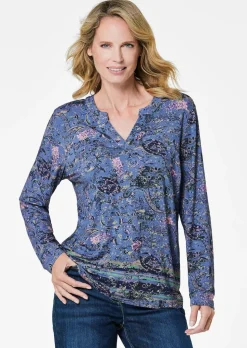 Langarmshirt mit Paisleymuster