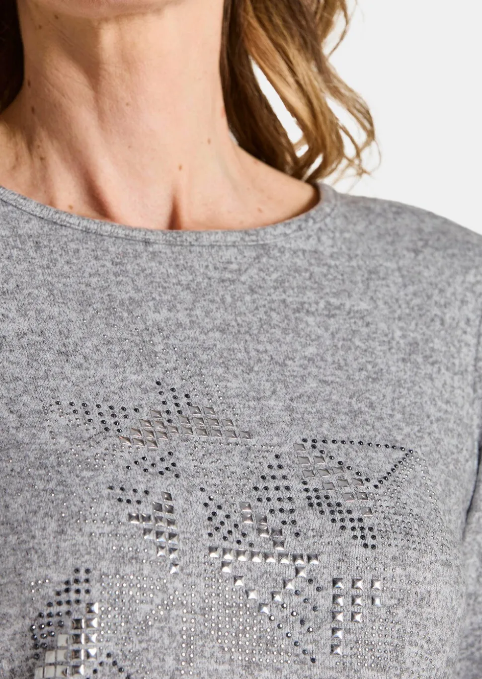 Langarmshirt mit U-Boot-Ausschnitt