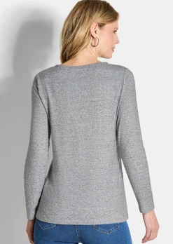 Langarmshirt mit U-Boot-Ausschnitt