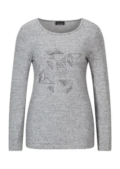 Langarmshirt mit U-Boot-Ausschnitt
