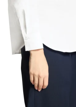 Lange Hemdbluse mit Glitzersteinen