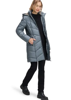 Lange Outdoorjacke mit 2-Wege-Reißverschluss