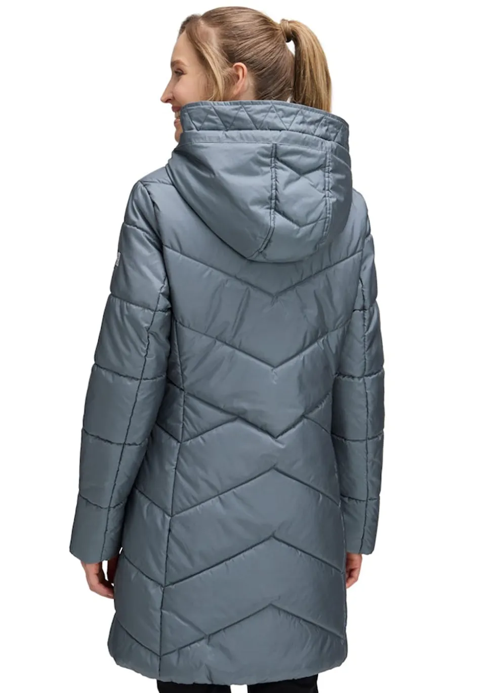 Lange Outdoorjacke mit 2-Wege-Reißverschluss