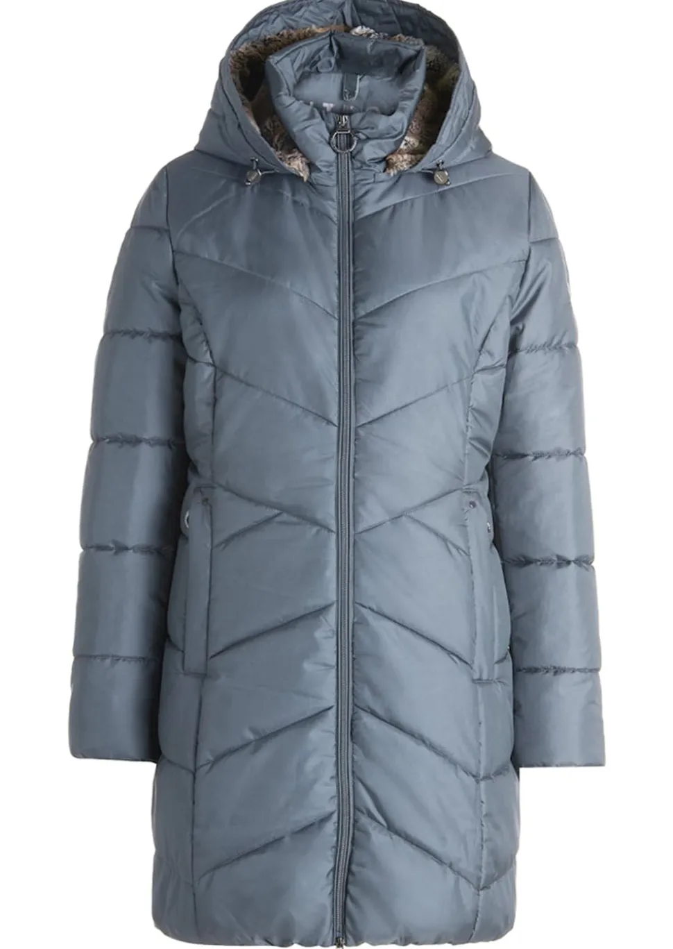 Lange Outdoorjacke mit 2-Wege-Reißverschluss