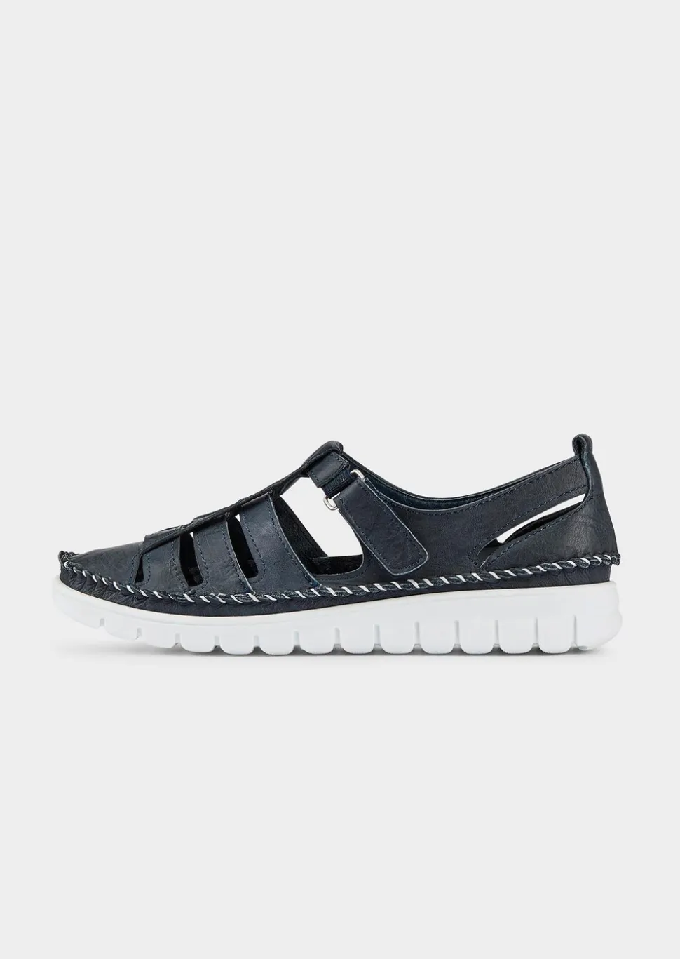 Leder-Sandalen mit geschlossener Ferse