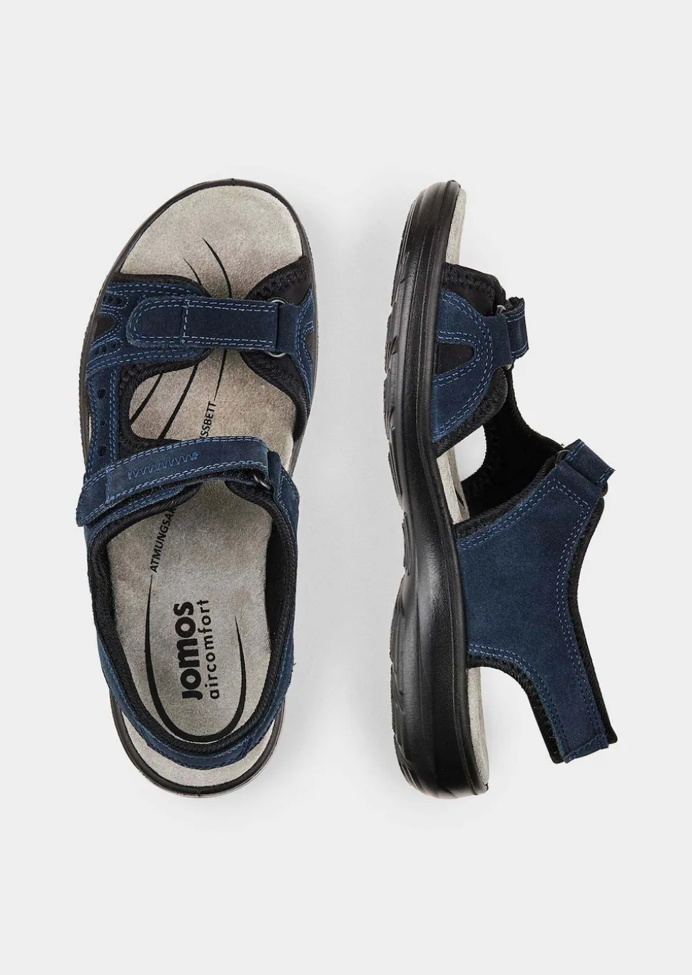 Leder-Sandalen mit Klettverschluss