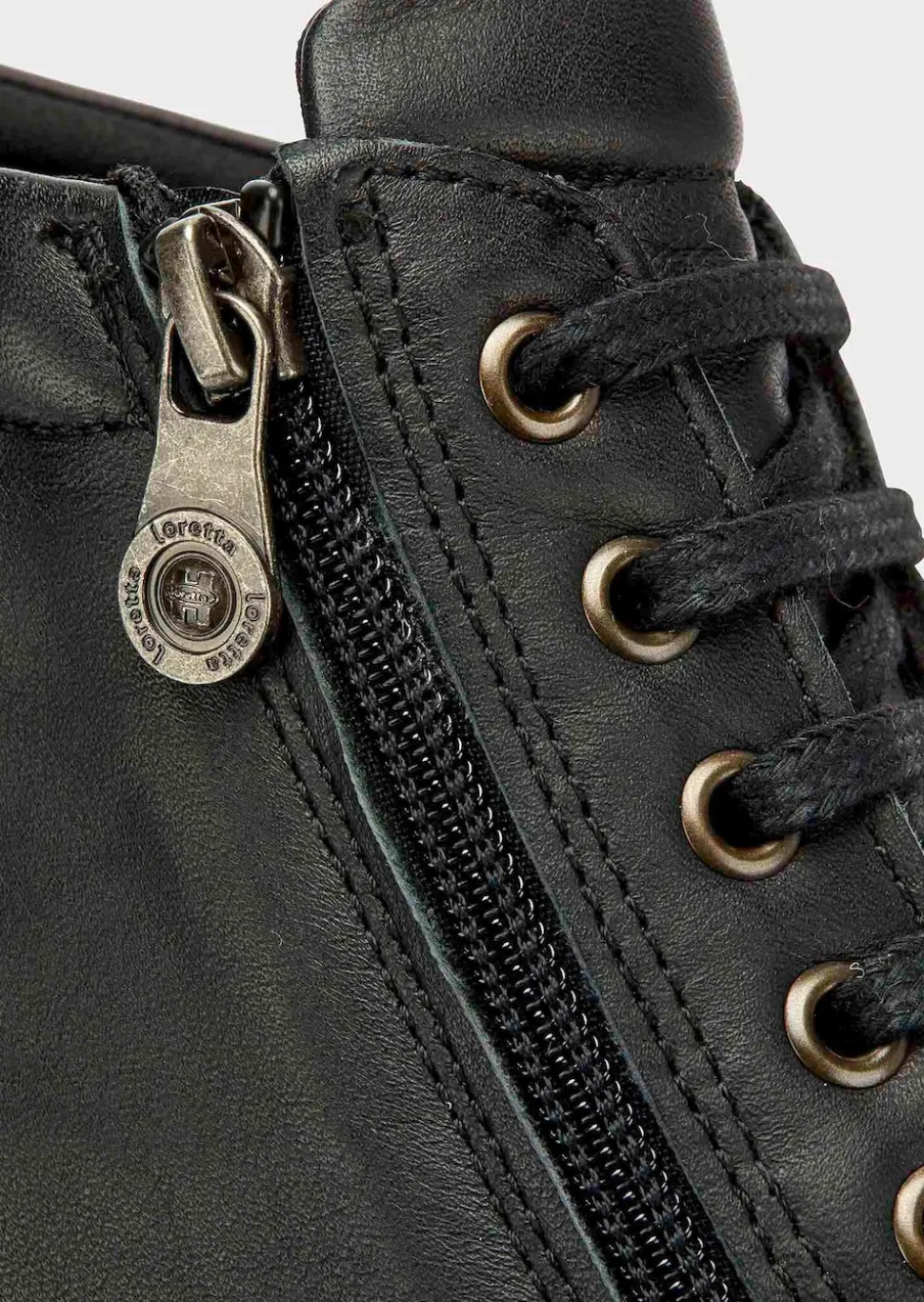 Lederschuhe mit Reißverschluss