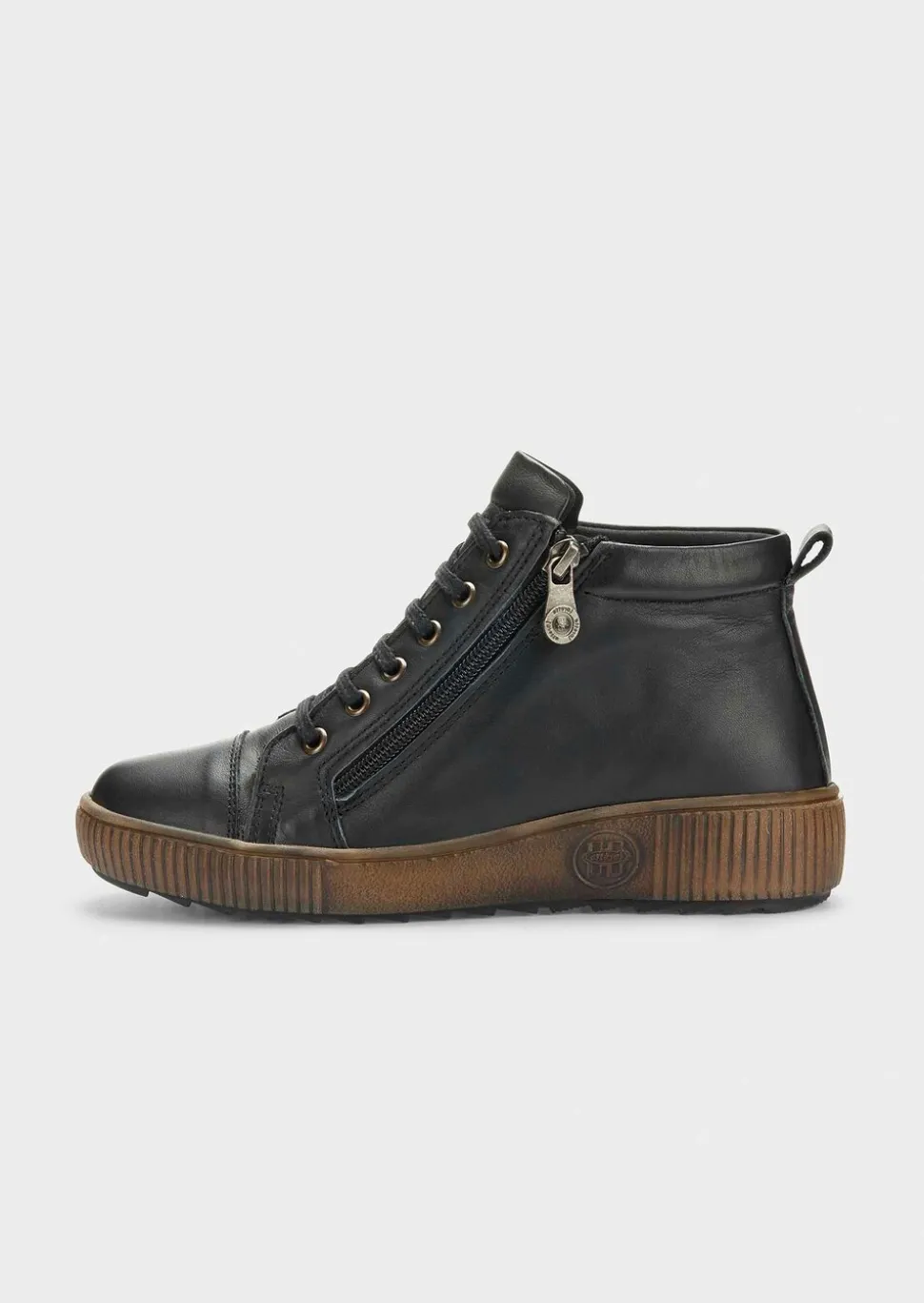 Lederschuhe mit Reißverschluss