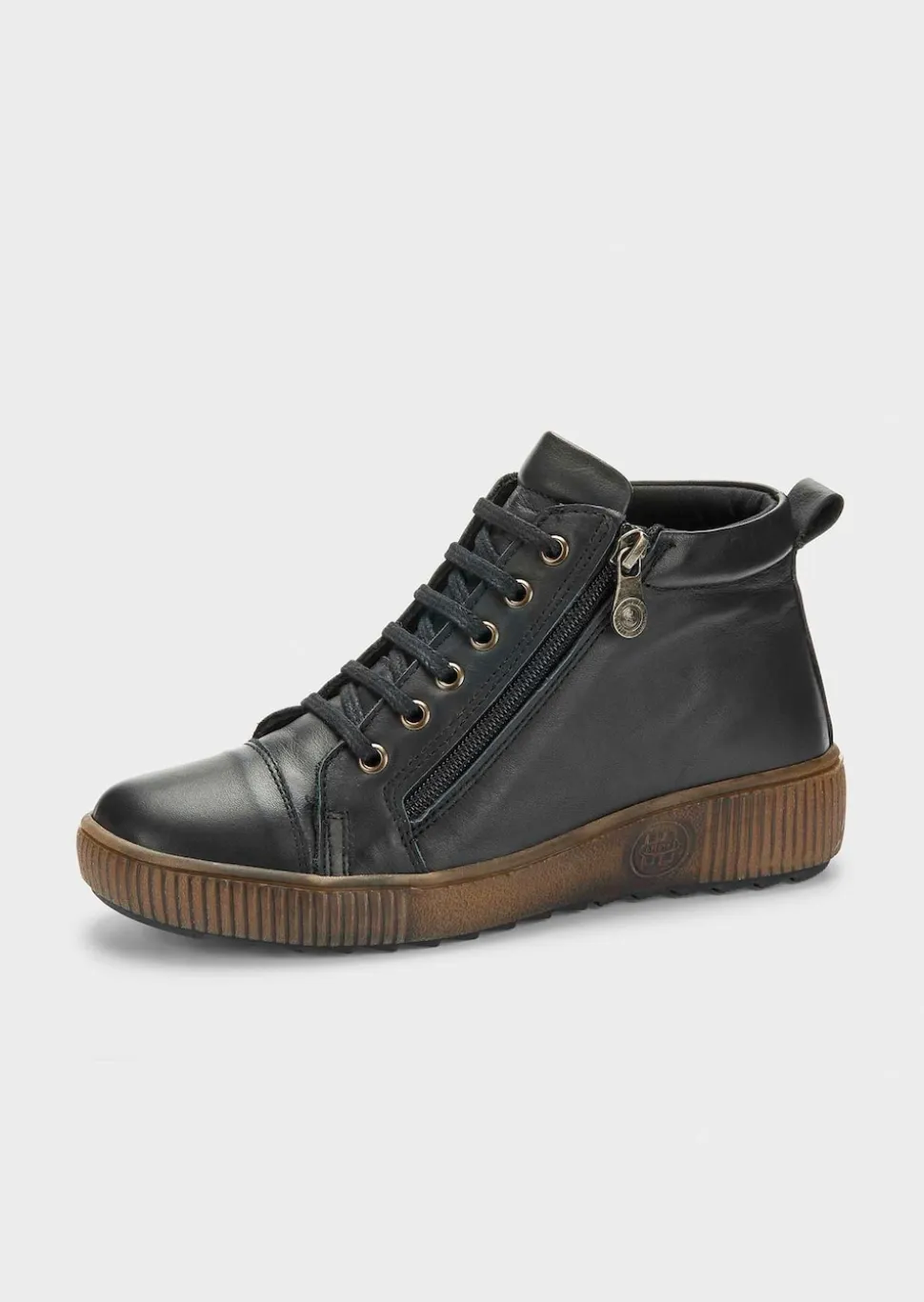 Lederschuhe mit Reißverschluss