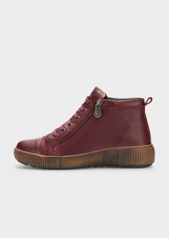 Lederschuhe mit Reißverschluss