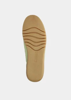 Leder-Slipper mit Wechselfußbett