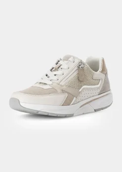 Leder-Sneaker mit Reißverschluss