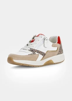 Leder-Sneaker mit Reißverschluss