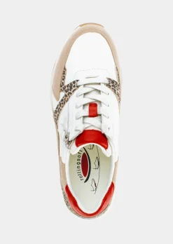 Leder-Sneaker mit Reißverschluss