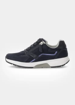 Leder-Sneaker mit Reißverschluss