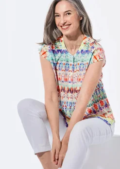 Legere Bluse mit Druck