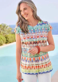Legere Bluse mit Druck