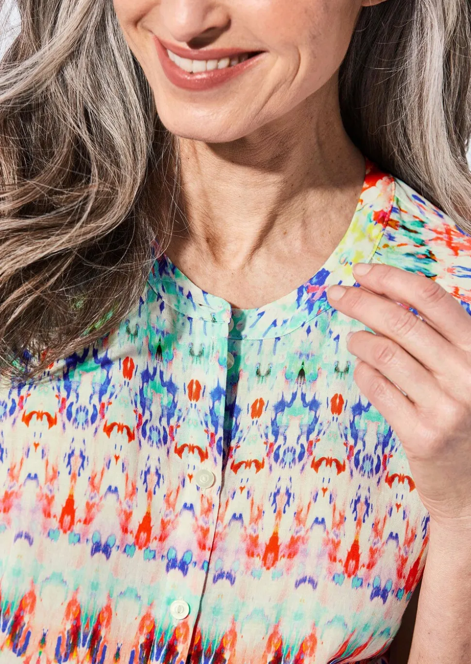 Legere Bluse mit Druck