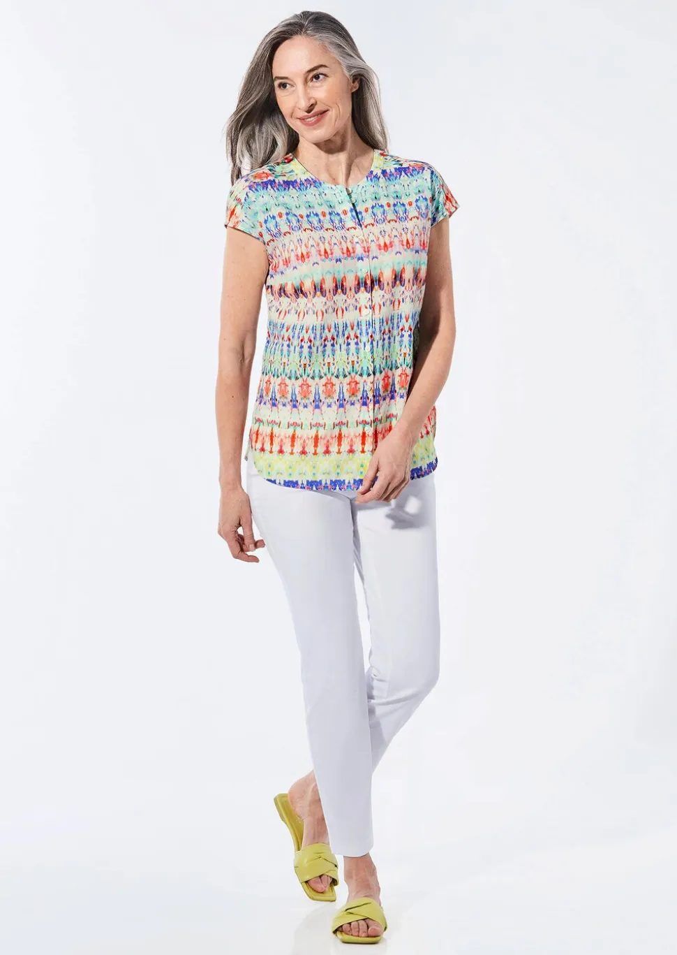 Legere Bluse mit Druck
