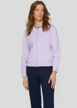 Legere Strickjacke mit Reißverschluss