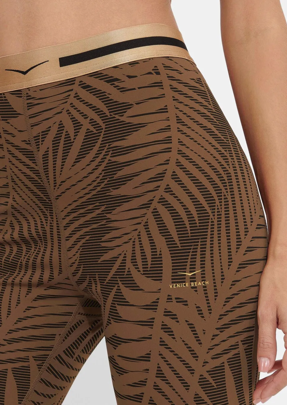 7/8-Leggings mit breitem Bund