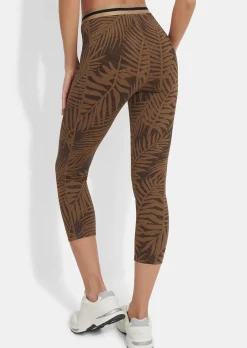 7/8-Leggings mit breitem Bund