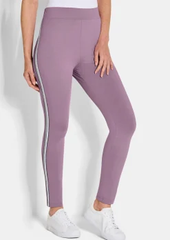Leggings mit Galonstreifen im Doppelpack
