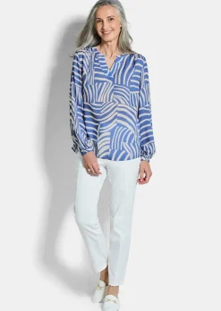 Leichte Bluse aus reiner Viskose