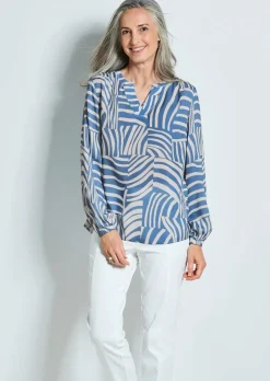 Leichte Bluse aus reiner Viskose