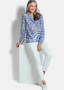 Leichte Bluse aus reiner Viskose