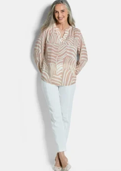 Leichte Bluse aus reiner Viskose