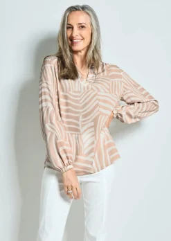 Leichte Bluse aus reiner Viskose