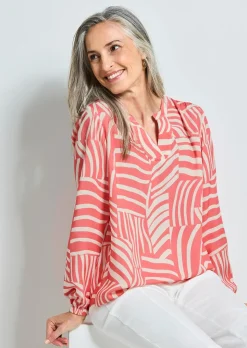 Leichte Bluse aus reiner Viskose
